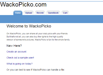 WackoPicko靶场测试环境